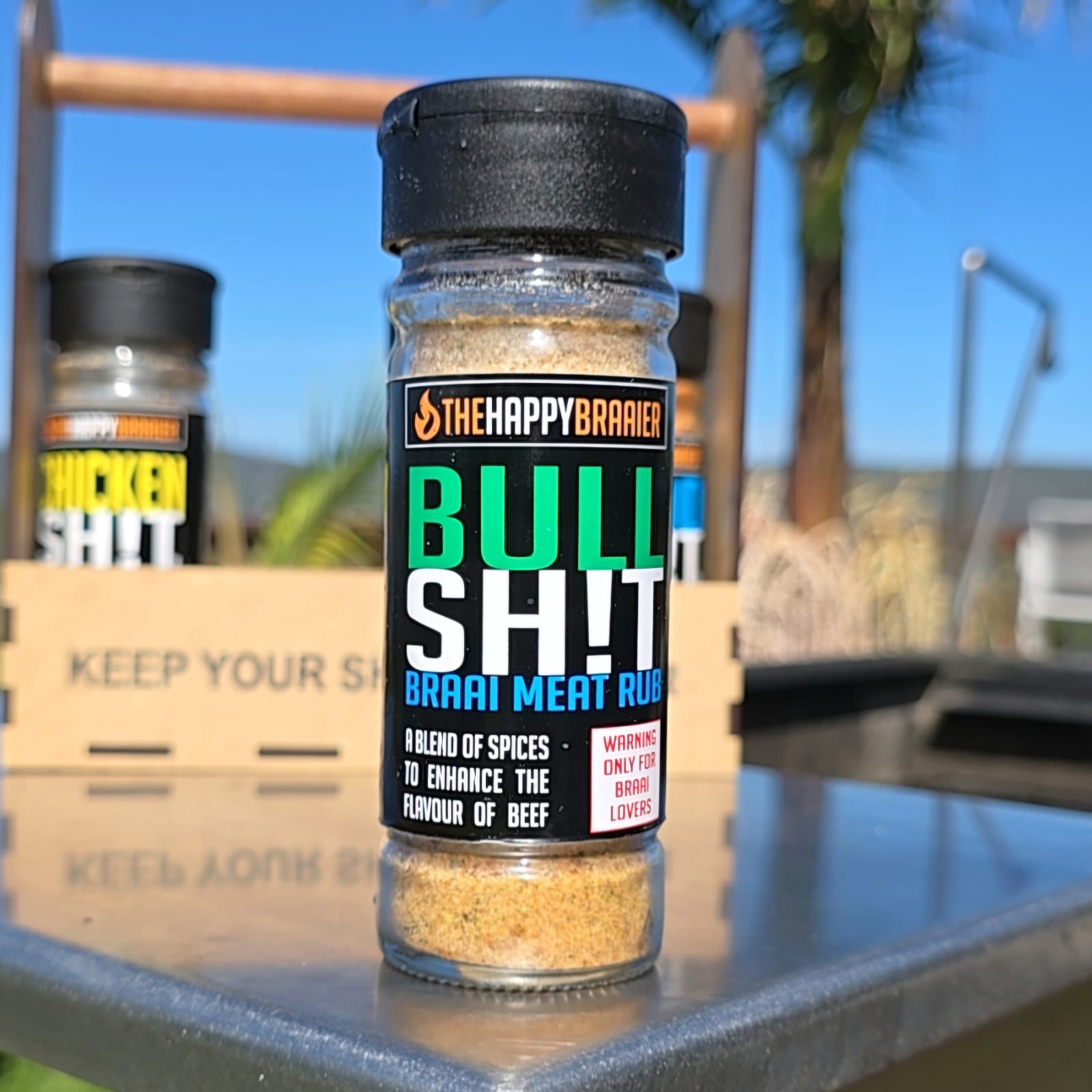 Braai spice / rub range - Bull Sh!t - Close up.