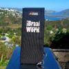 The braai grid handle sleeve with the following saying on it: Born to Braai, Forced to work"