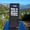 A braai grid handle sleeve / sock - With the following saying on: " Only to be used by the Master of the braai"